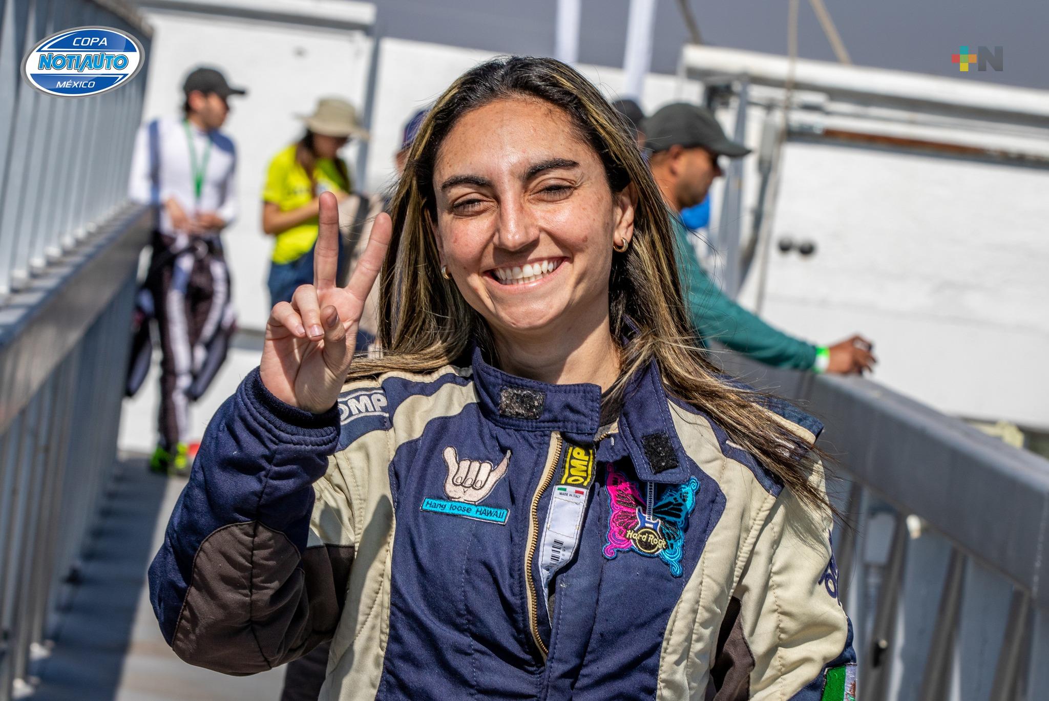 Obtiene «doblete» la veracruzana Laura Sanz en tercera fecha de Copa Notiauto 2024