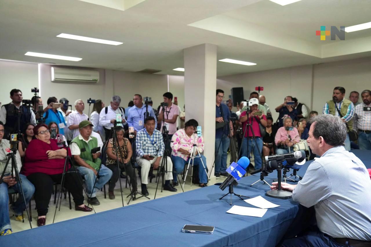 José Yunes Zorrilla sostuvo encuentro con periodistas en Poza Rica