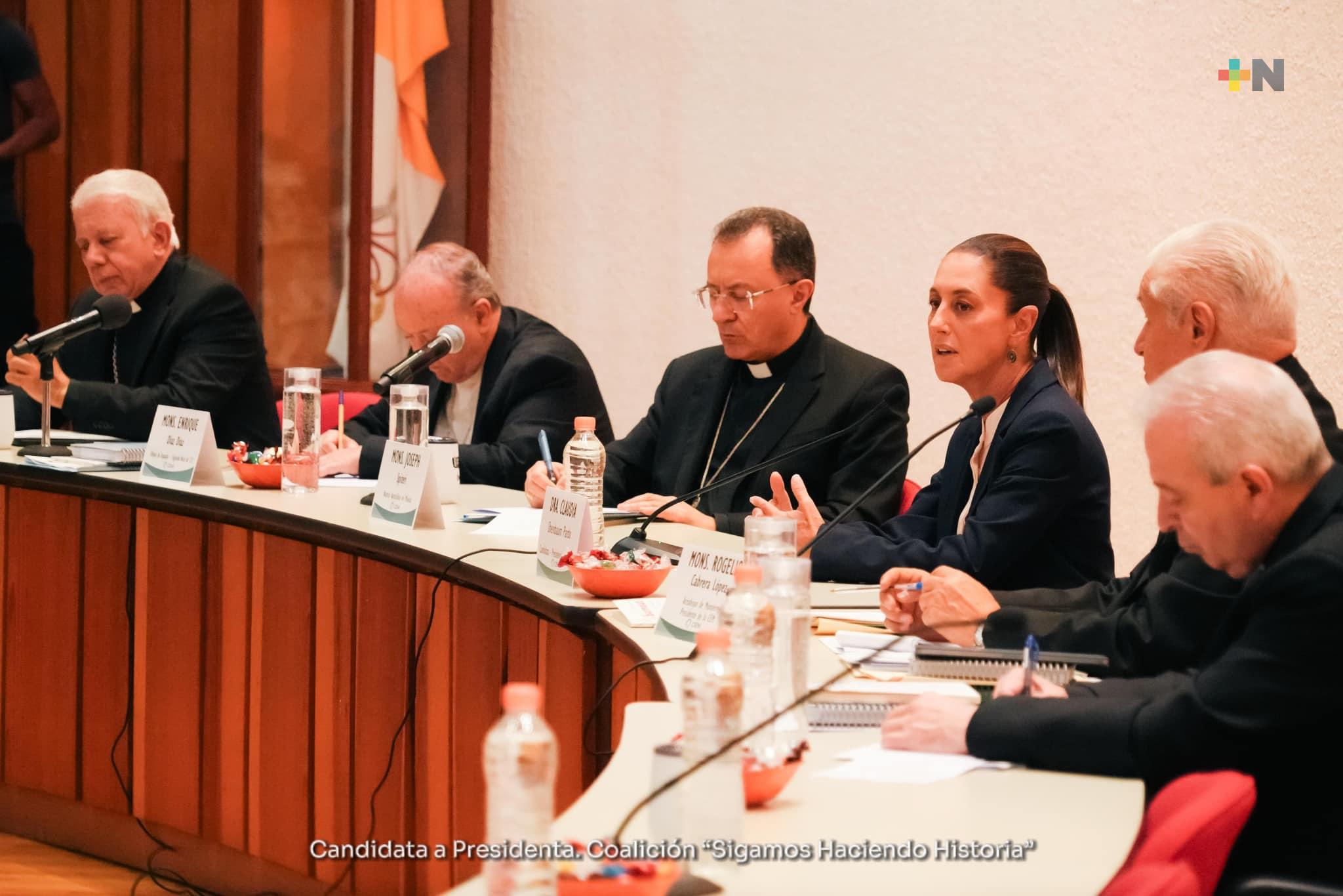 Claudia Sheinbaum se reunió con la Conferencia del Episcopado Mexicano