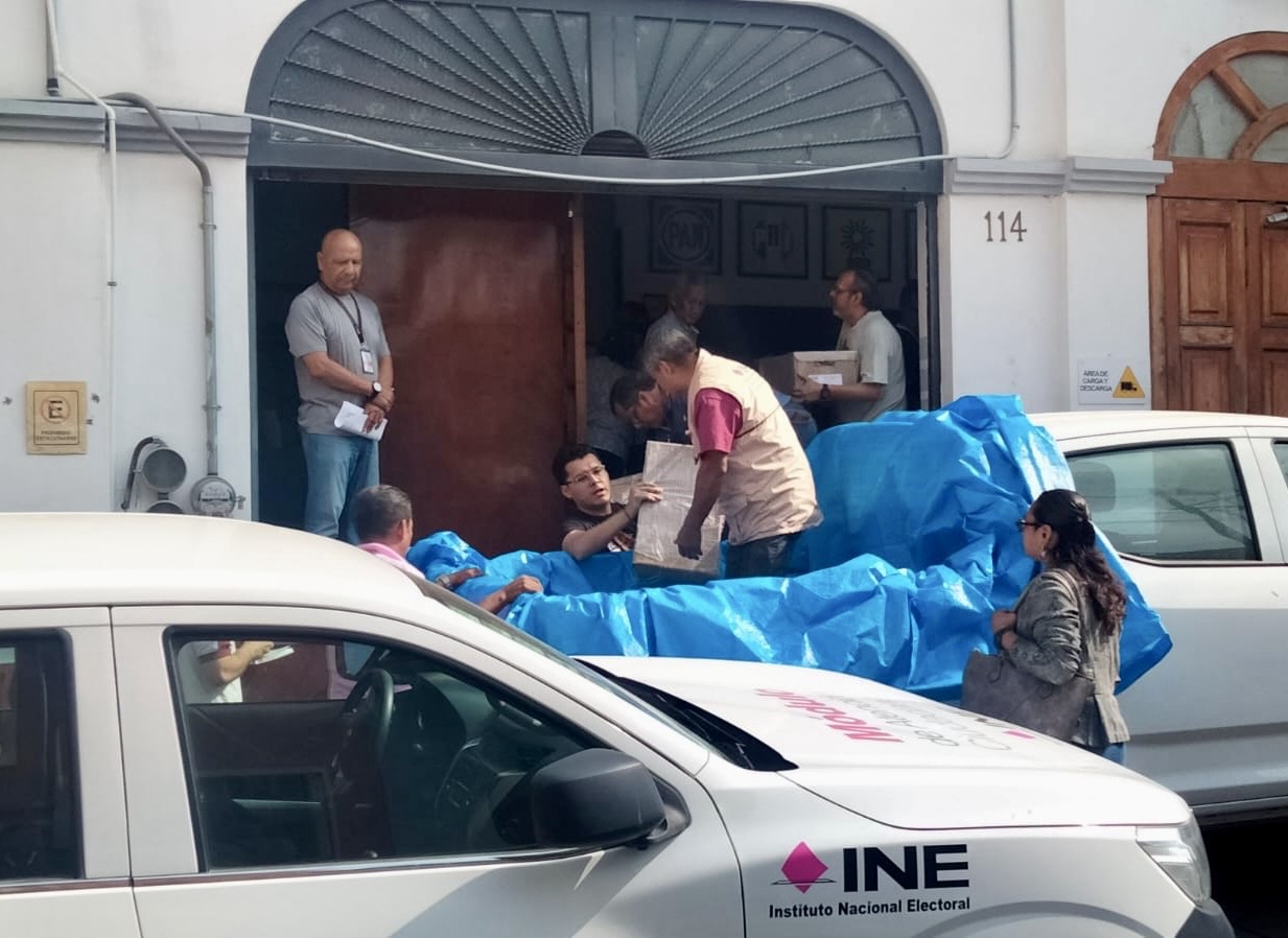 INE recibe y distribuye las listas nominales a los Consejos Distritales del estado