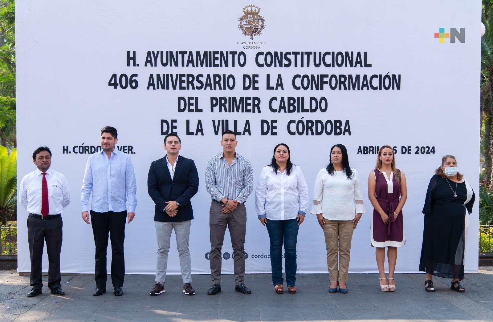 Conmemoran 406 aniversario de la conformación del primer cabildo de Córdoba