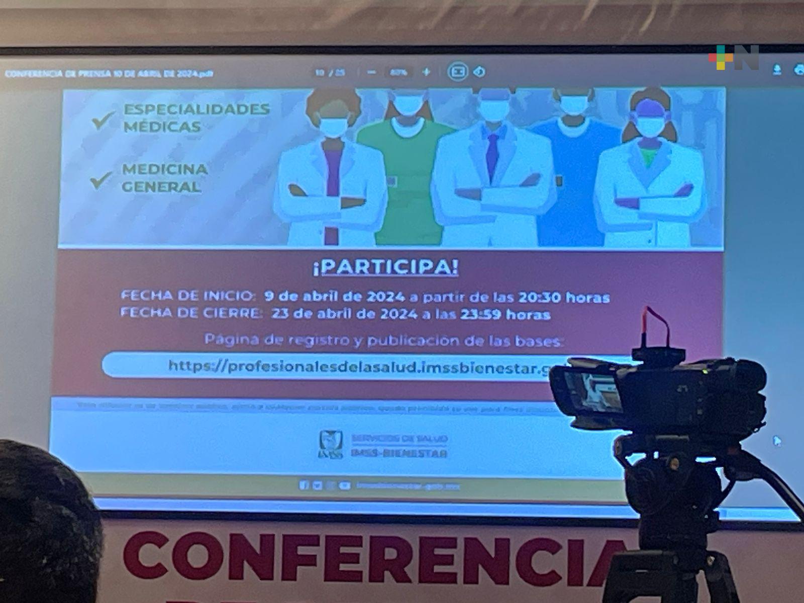 Exhorta Gobernador a médicos y especialistas a participar en convocatoria de contratación