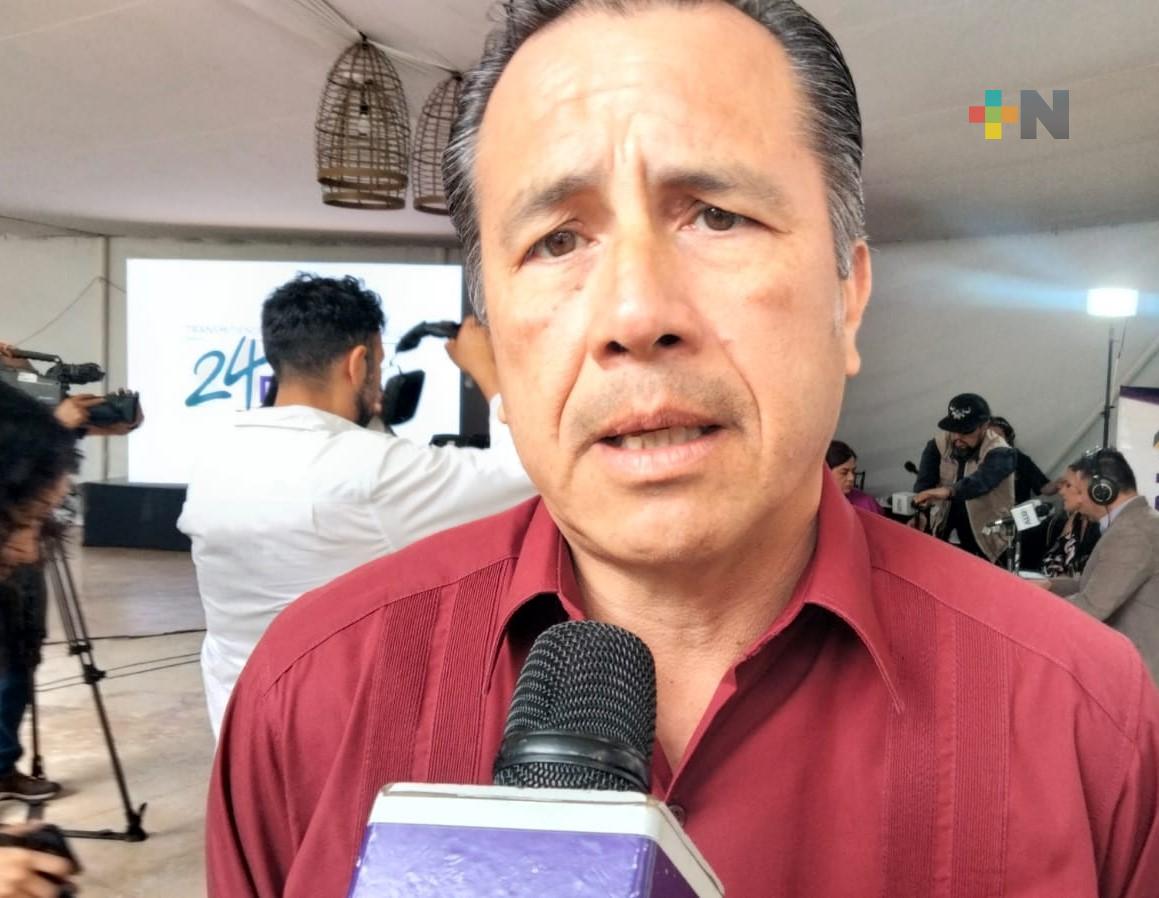 Tormenta tropical Rafael representa peligro muy bajo para Veracruz: Cuitláhuac García