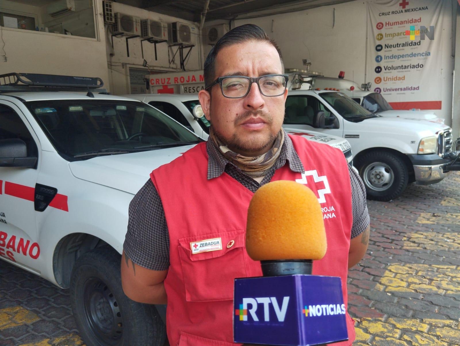 Atenciones menores brindó Cruz Roja delegación Veracruz en Semana Santa