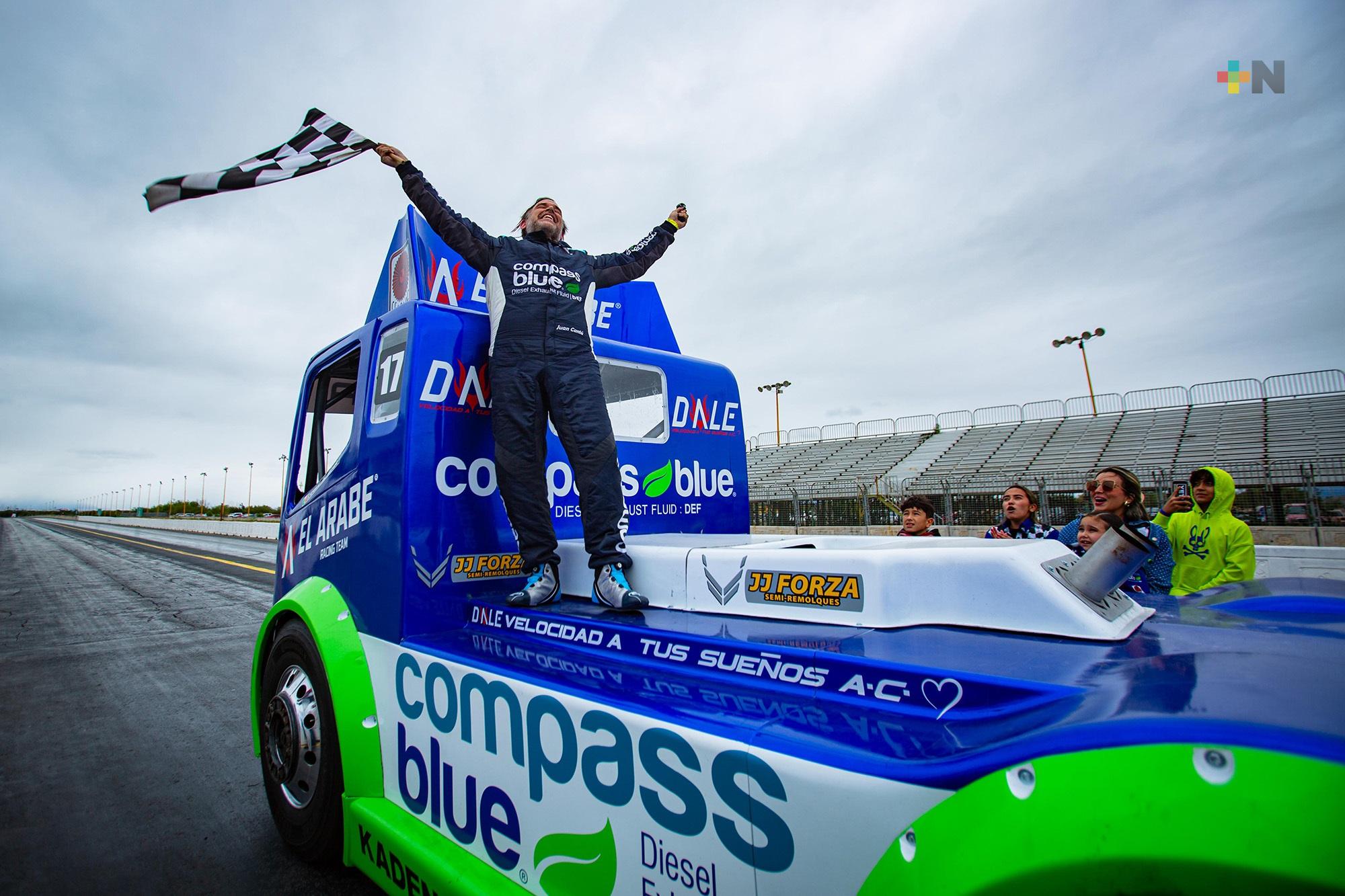 Juan Cantú “El Árabe” inició con triunfo de los Tractocamiones en Monterrey