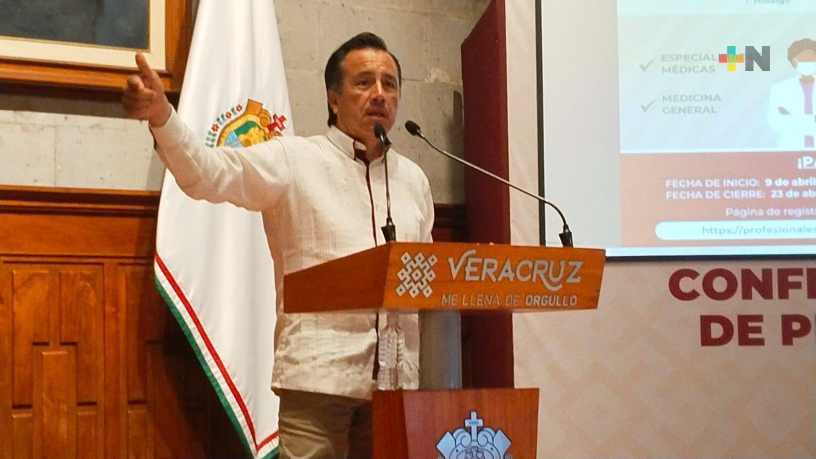 Gobernador Cuitláhuac García exhortó a Senasica a cumplir con medidas de sanidad animal