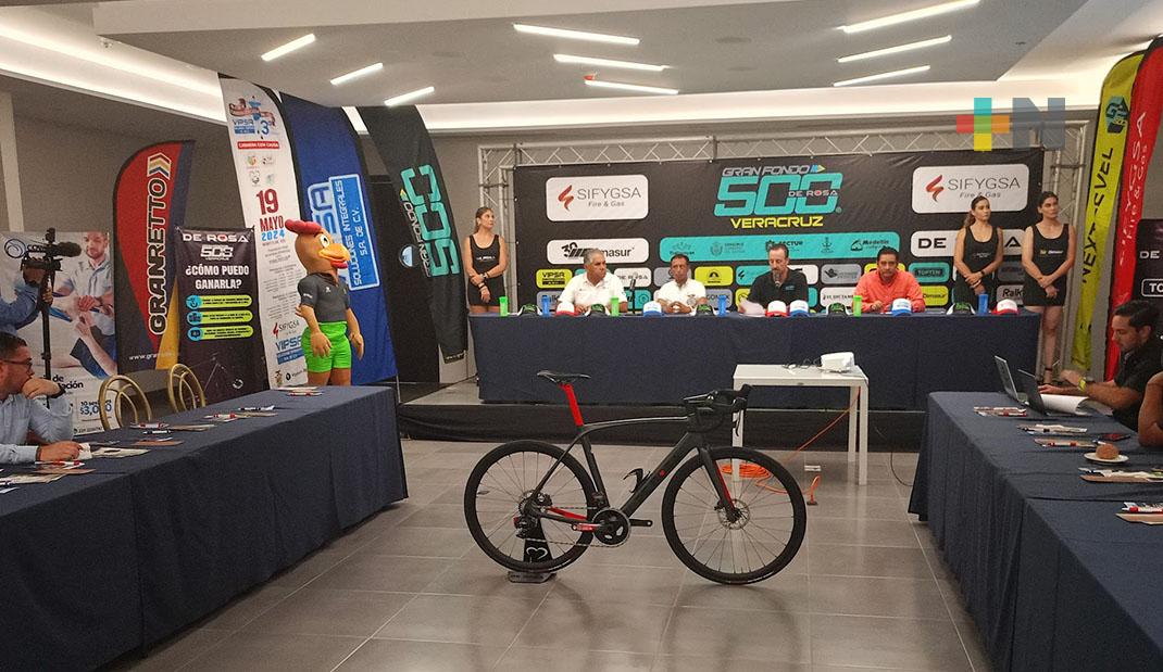 Presentan evento ciclista «Gran Fondo 500 Veracruz»