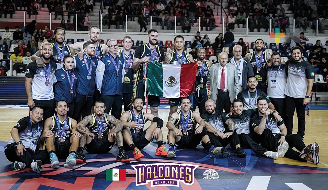 Halcones de Xalapa, tercer lugar de la Basketball Champions League Américas