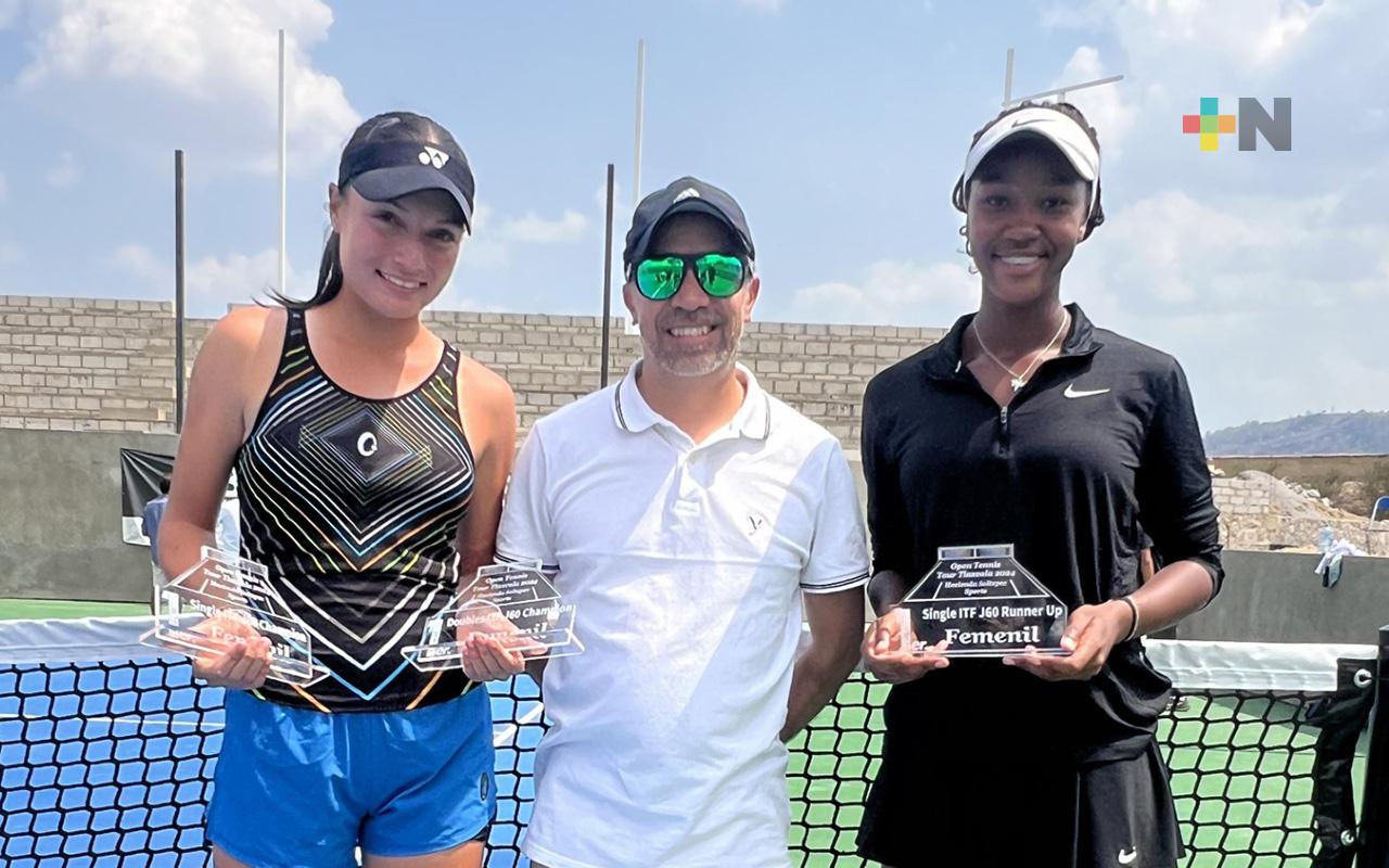 Veracruzana Hanne Estrada gana en singles y dobles en Open Tenis Tour Tlaxcala 2024
