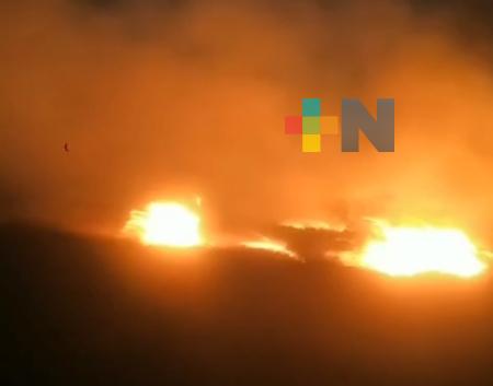 Reportan incendio de pastizal en comunidad de Alvarado