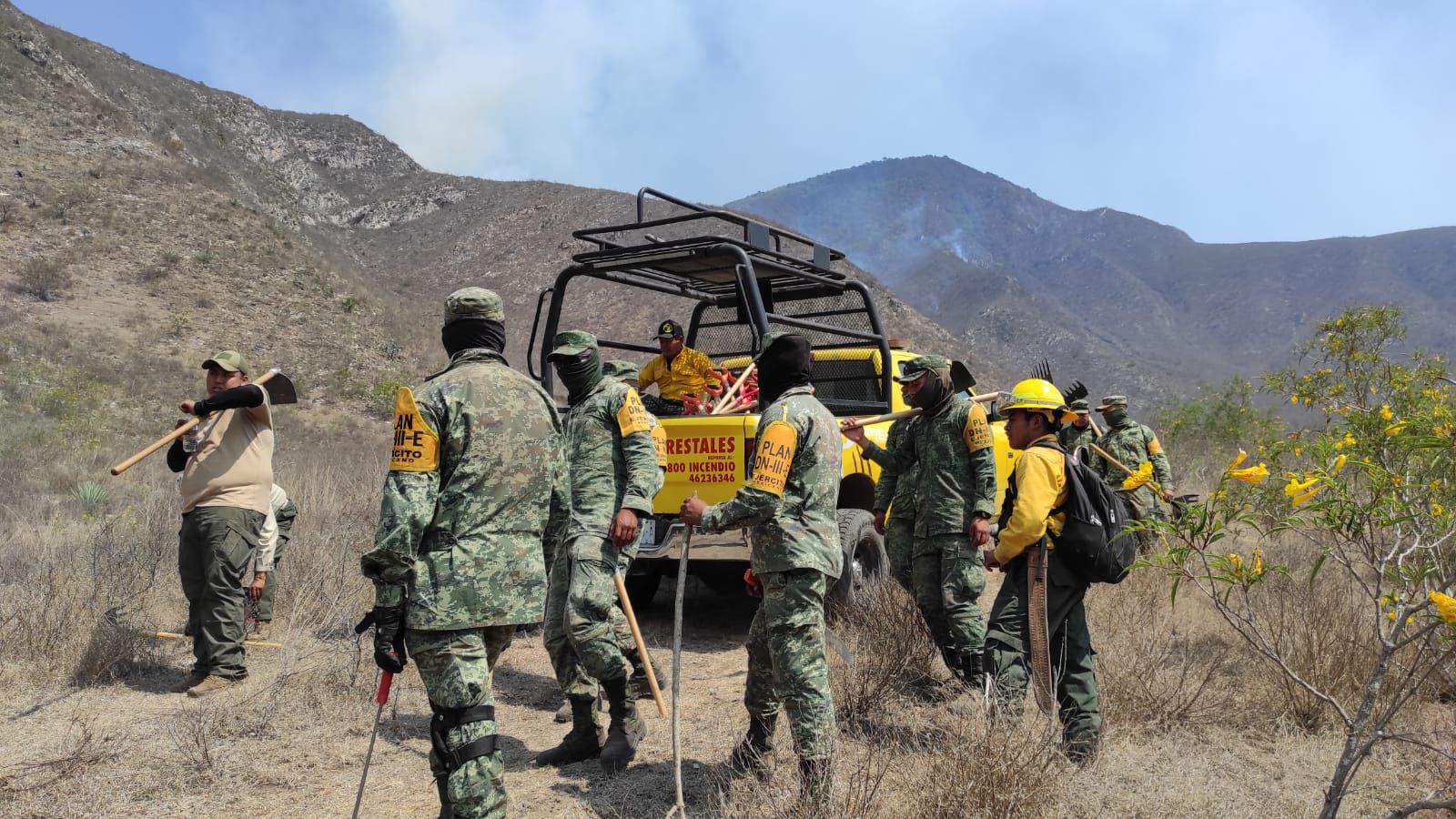 Reporta Conafor tres incendios forestales activos en zona montañosa central
