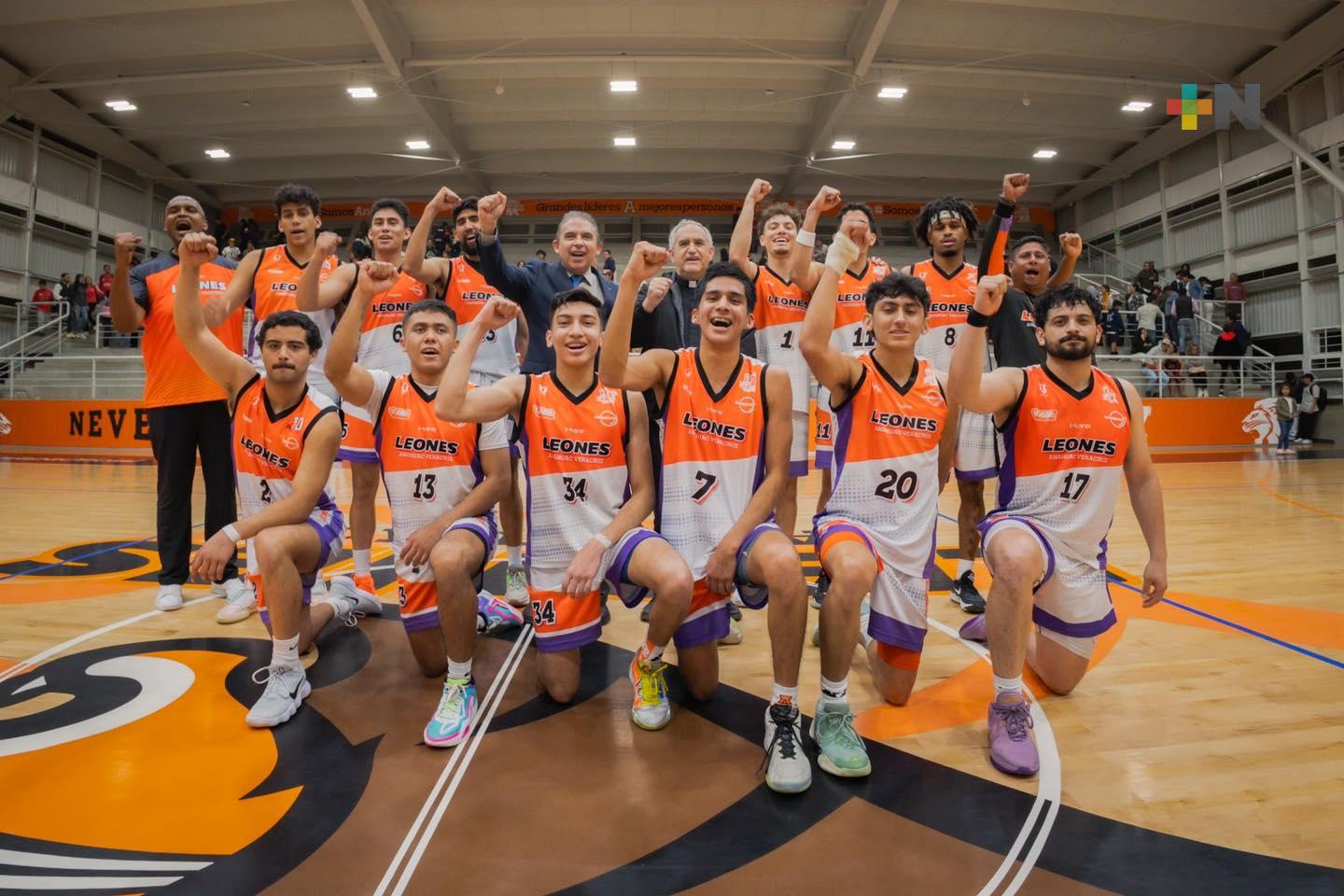 Leones Anáhuac Veracruz/Xalapa va por el ascenso a la División I, en baloncesto