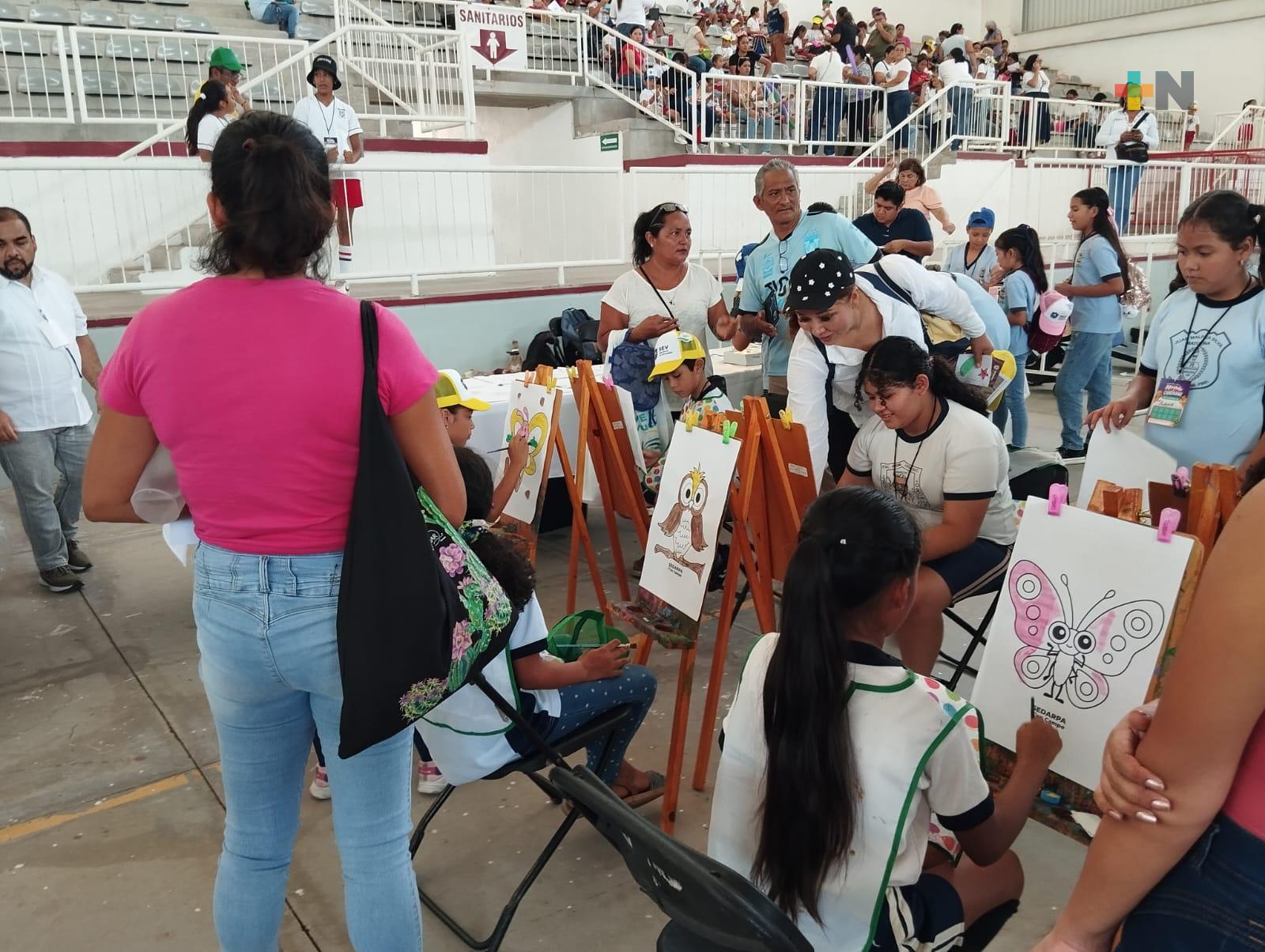 Continúan actividades en Macro Feria Infantil “Aprendo a Cuidarme”, en Boca del Río