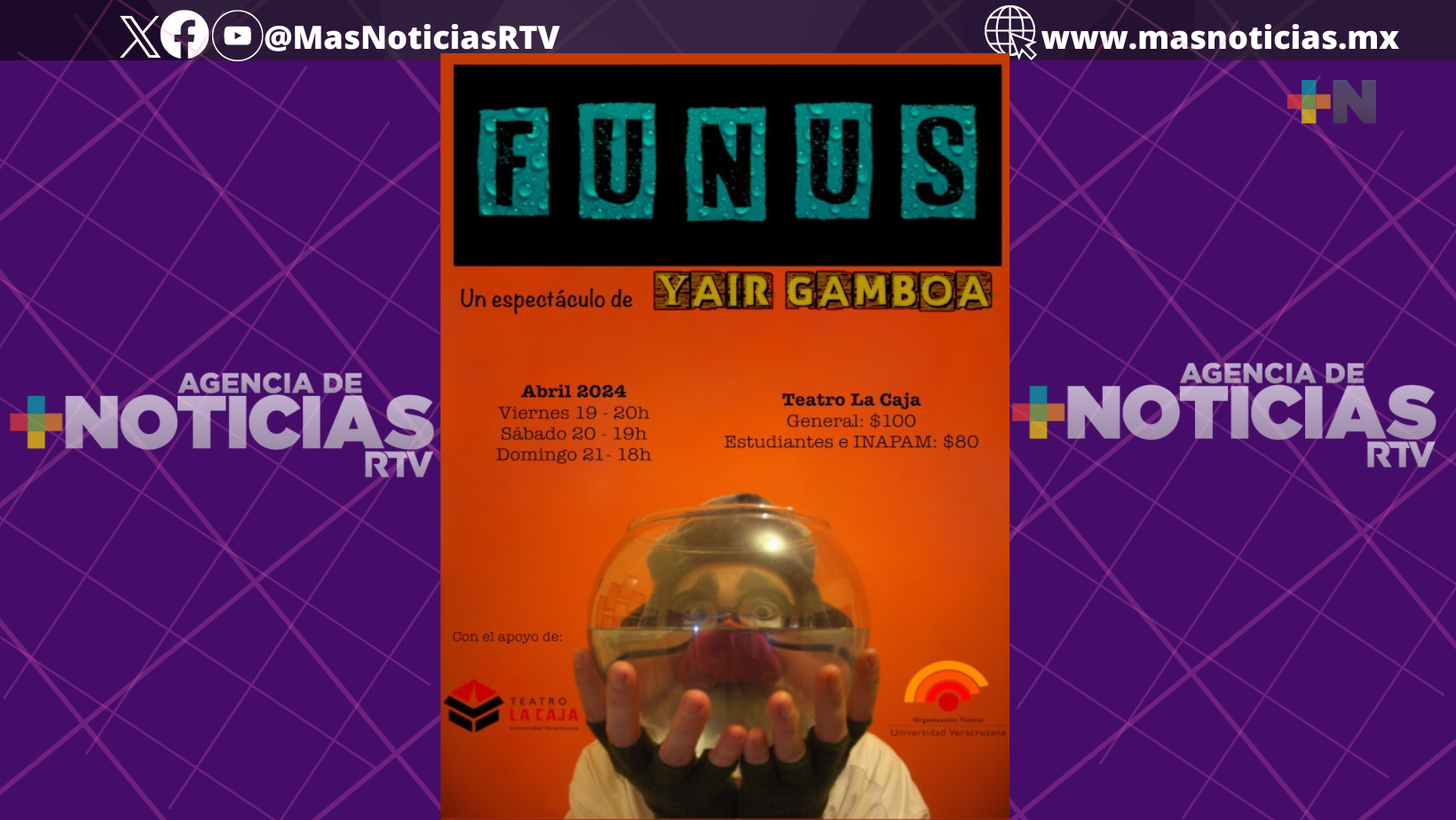 Teatro La Caja de la UV presenta obra «Funus»