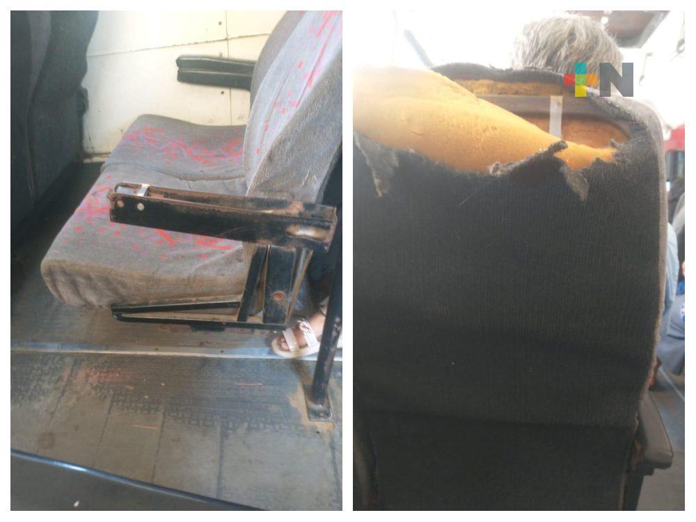 Retiran de circulación cinco camiones urbanos por estar en malas condiciones