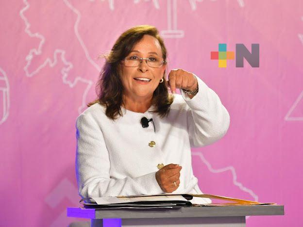 En debate, evidencia Rocío Nahle doble moral del candidato del PRIAN