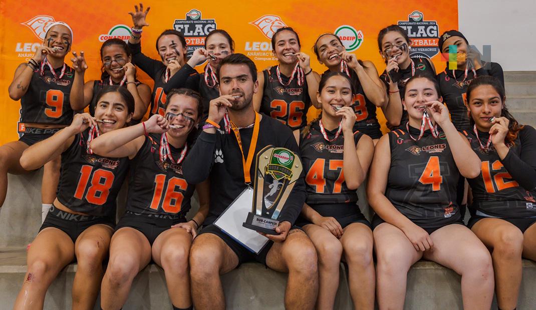 Leonas Anáhuac Veracruz sube al podio en Nacional de Flag Football