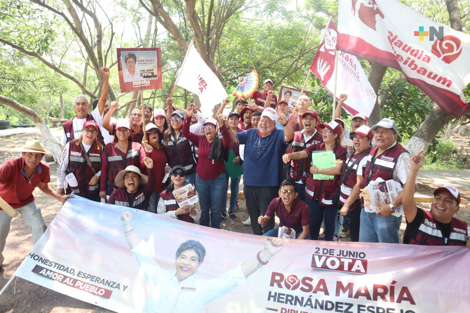 Legislaremos para llevar más médicos y medicinas gratuitas a quienes no cuentan con seguridad social: Rosa María Hernández