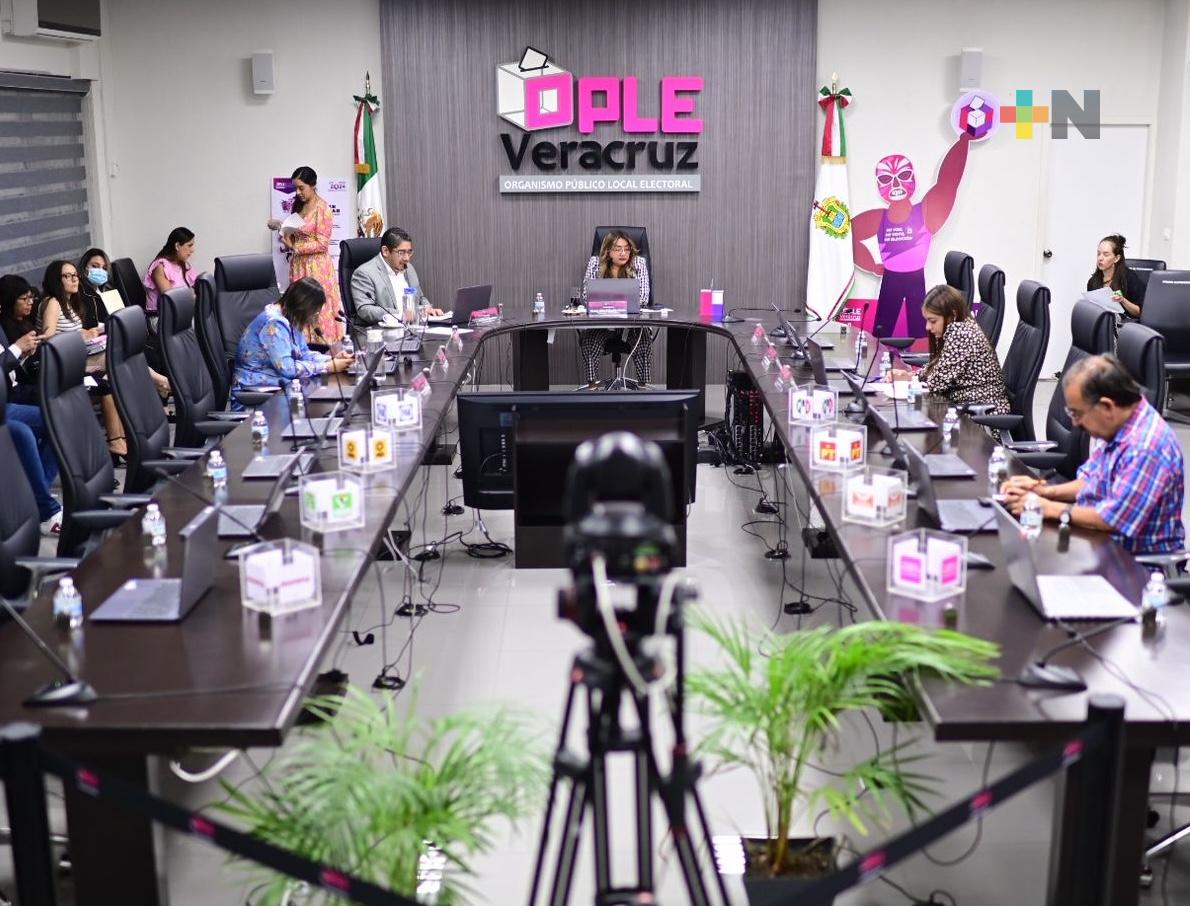 OPLE Veracruz aprueba fecha límite de sustituciones para candidaturas a diputaciones