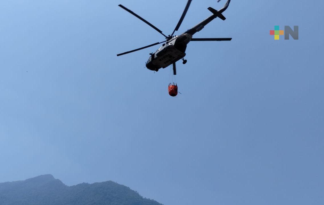 Se integran operaciones aéreas en atención al incendio de Río Blanco: SPC