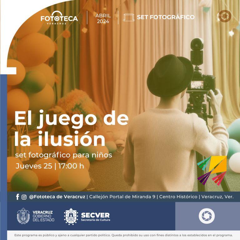 Fototeca de Veracruz presenta “El juego de la ilusión”, set fotográfico para infancias