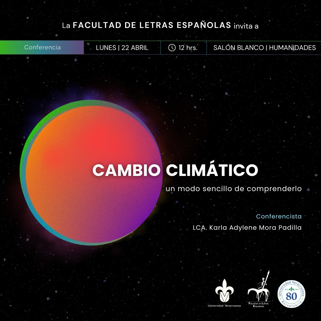 Organizan conferencia sobre cambio climático en Facultad de Letras de la UV