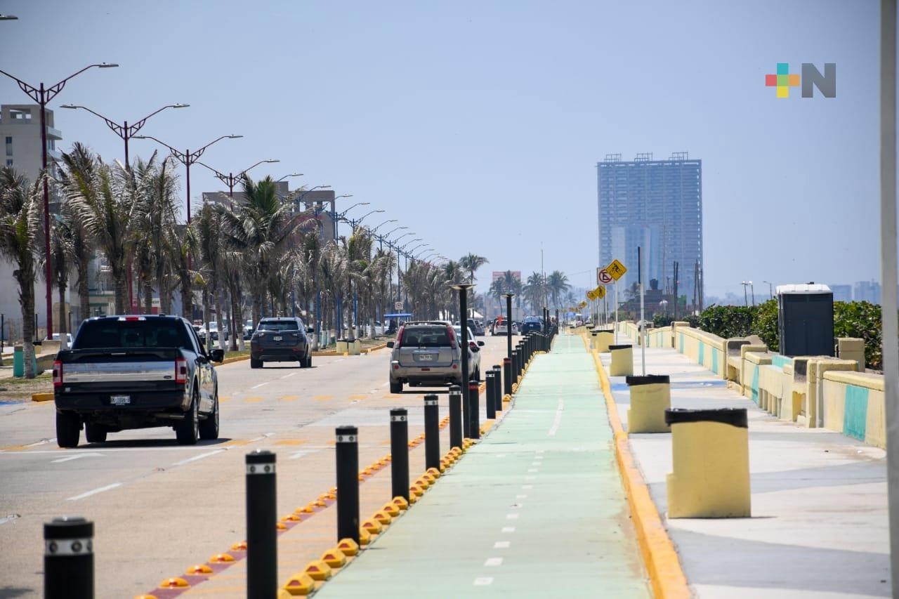 Ayuntamiento de Coatzacoalcos exhorta a ciudadanía respetar ciclovía