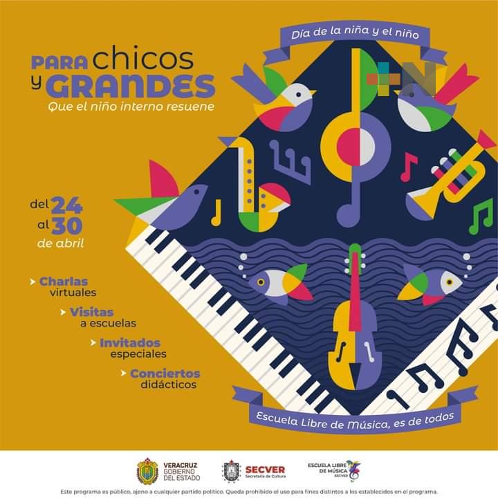 Escuela Libre de Música realizará jornada artística y cultural «Para chicos y grandes»