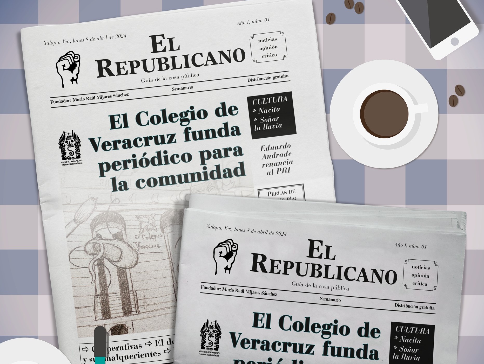 Presentan “El Republicano, guía de la cosa pública”, periódico del Colegio de Veracruz