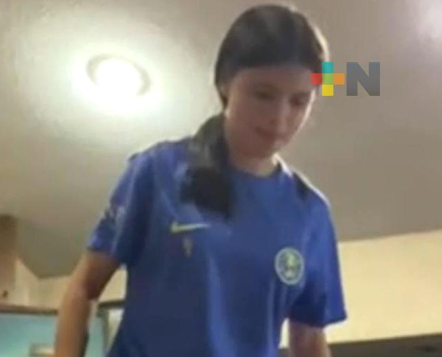 Isabella Berti, futbolista xalapeña trasciende en las Águilas del América Femenil