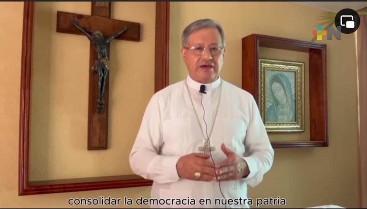 Obispo de Coatzacoalcos pide orar para tener un proceso electoral ordenado
