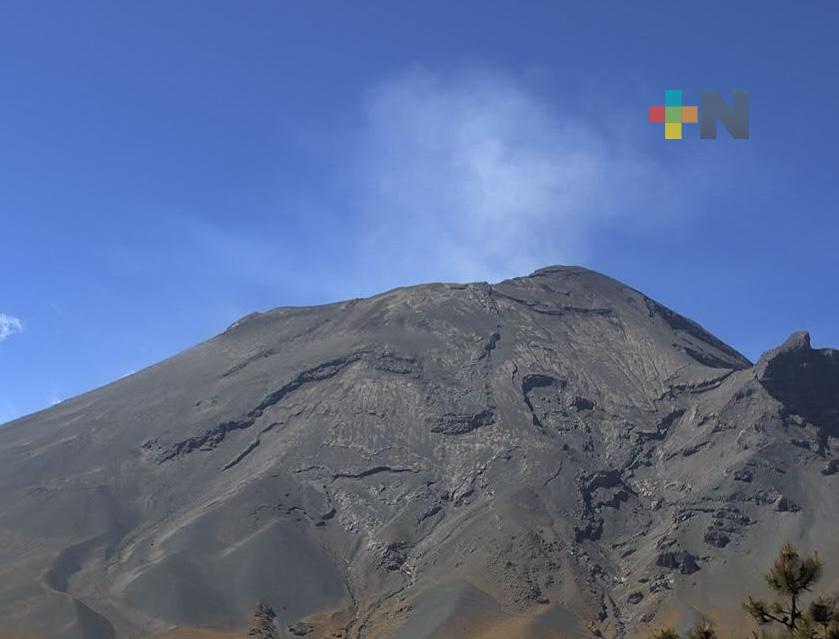Con baja actividad, se mantiene alerta del Popocatépetl, en Amarillo Fase 2