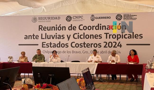 Efectúa CNPC sexta Reunión de Coordinación ante lluvias y ciclones tropicales 2024 en estados costeros