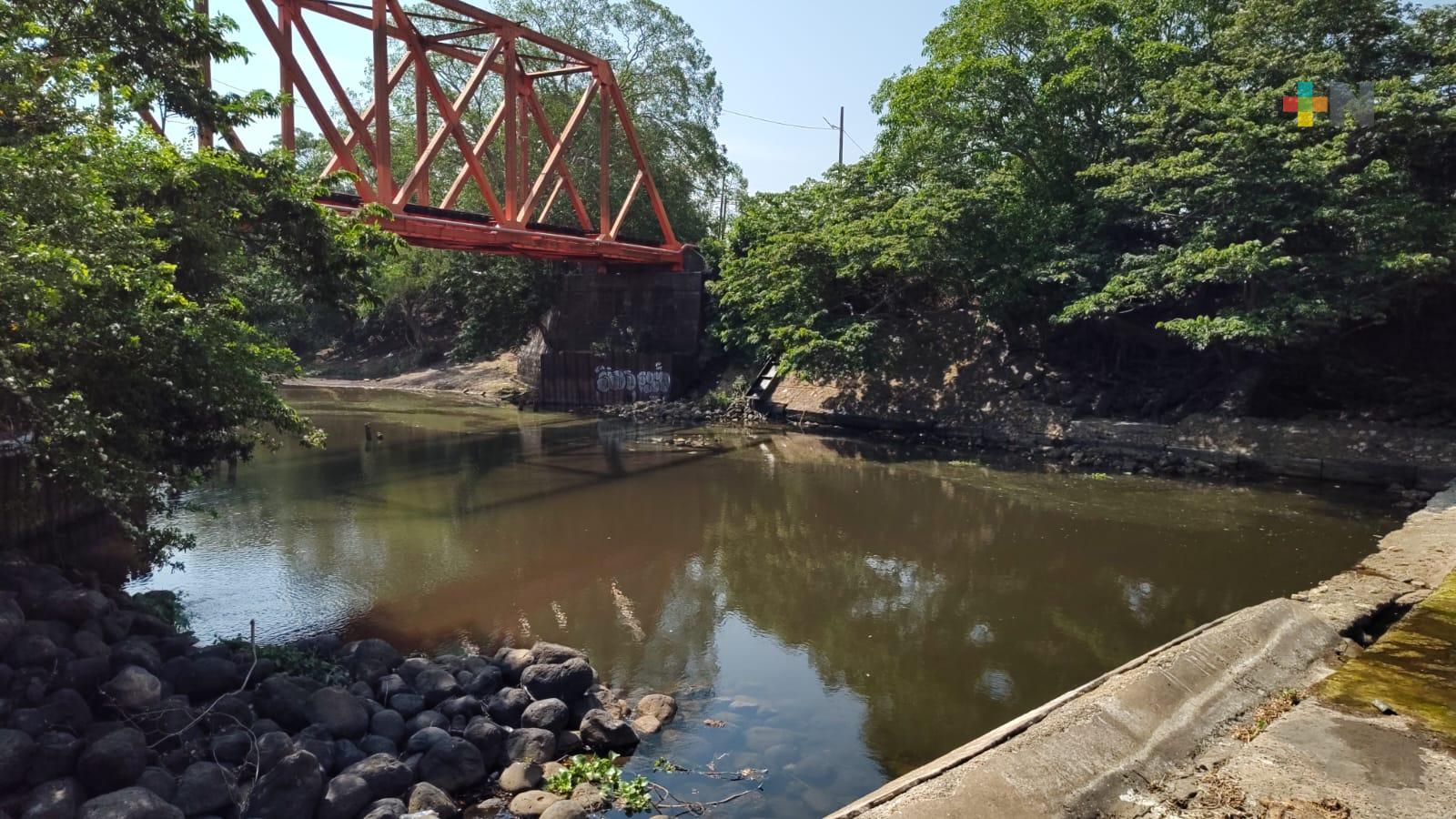 El río Jamapa registra niveles alarmantes por estiaje
