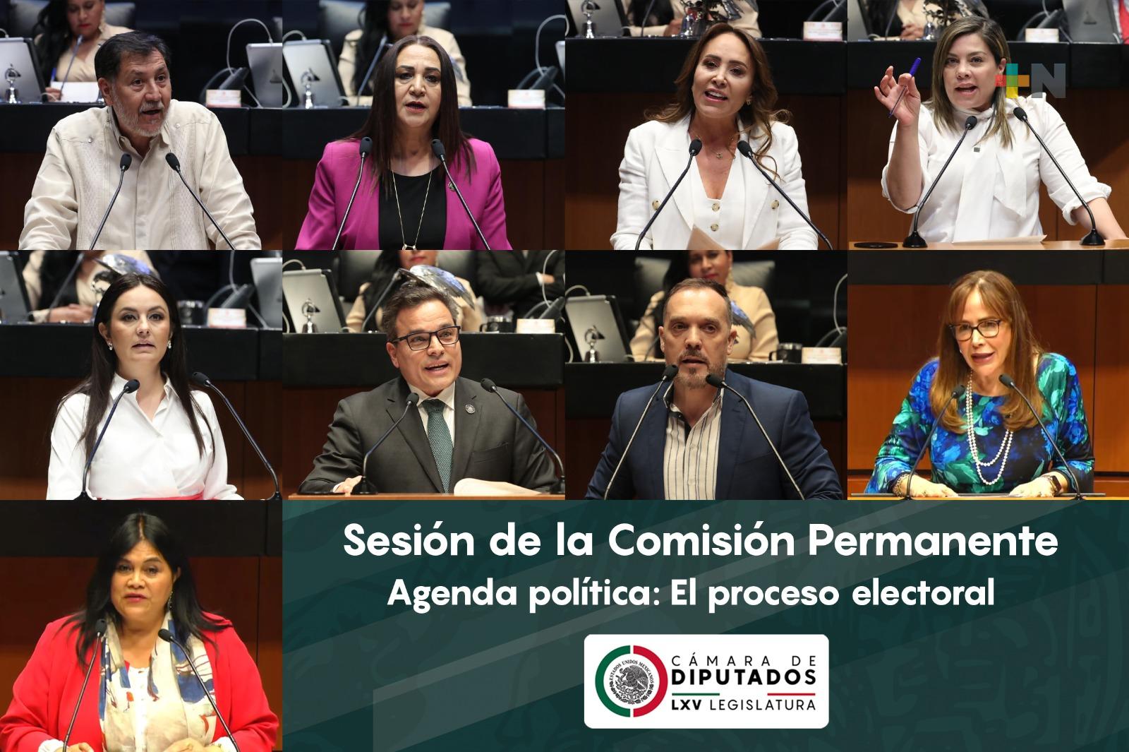 Proceso electoral, tema de la agenda política en la Comisión Permanente