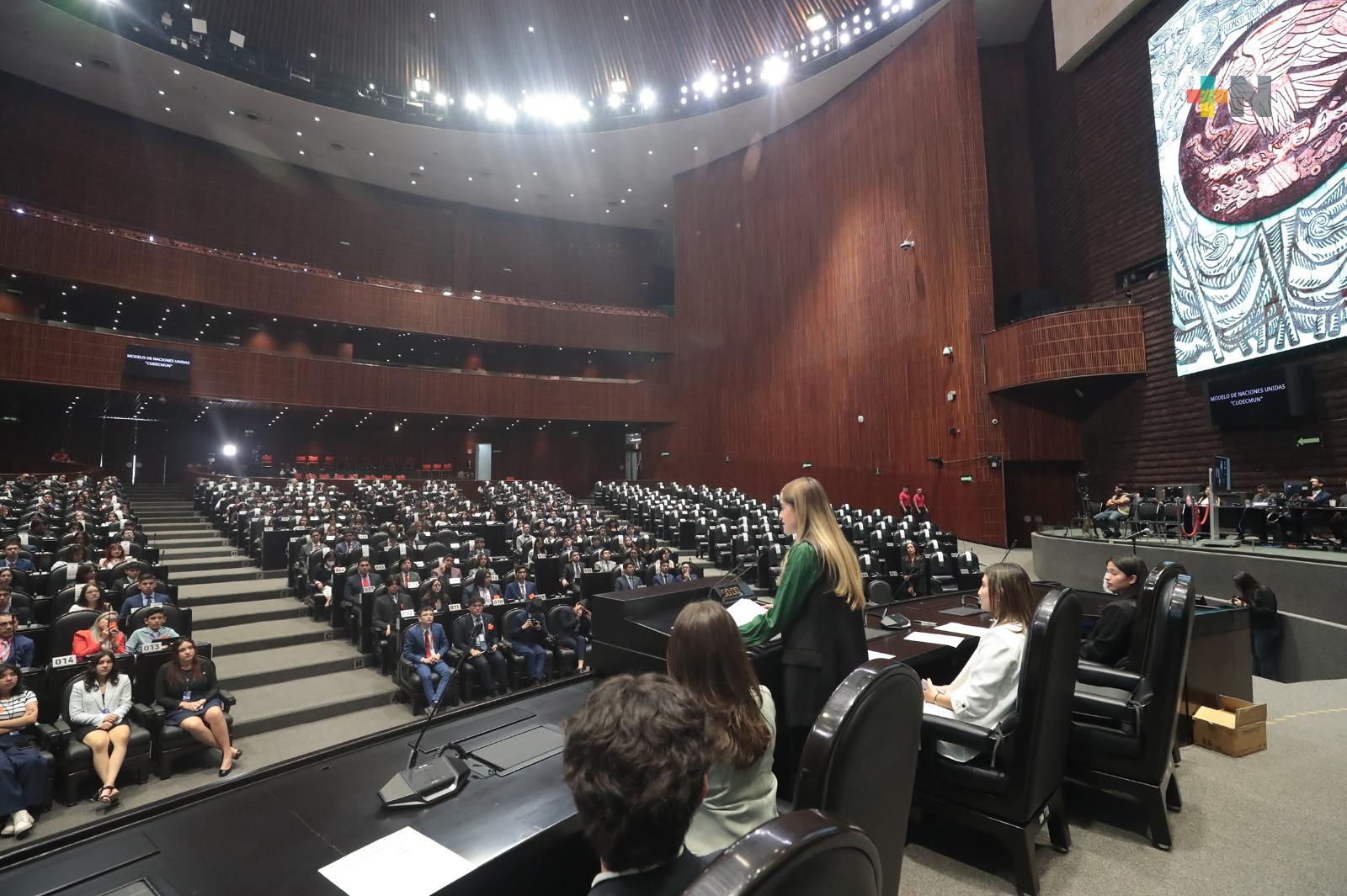 Desarrollan diputados el modelo de la ONU para impulsar a  jóvenes en tareas legislativas