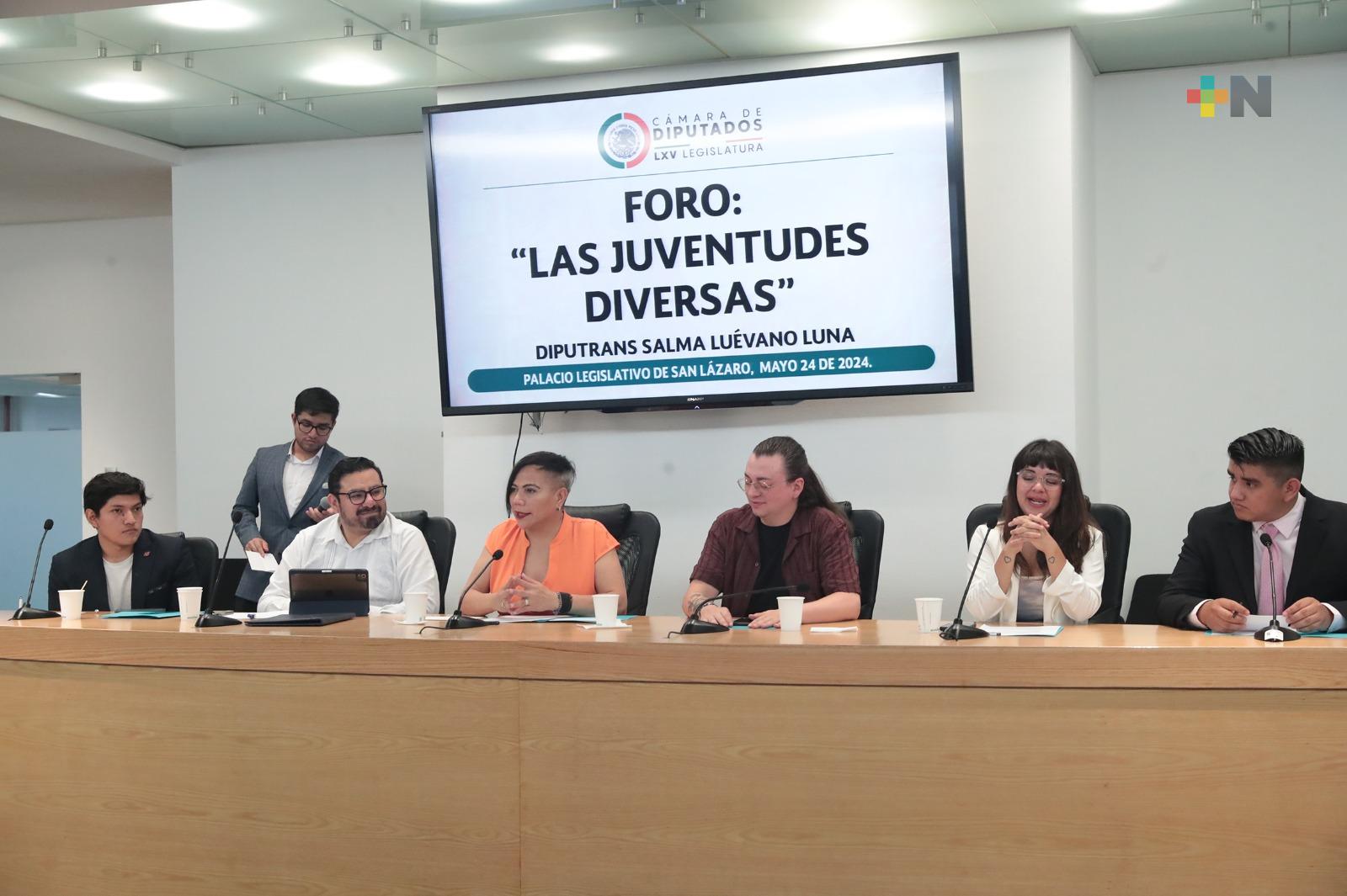 Realizan en la Cámara de Diputados el foro “Las juventudes diversas”