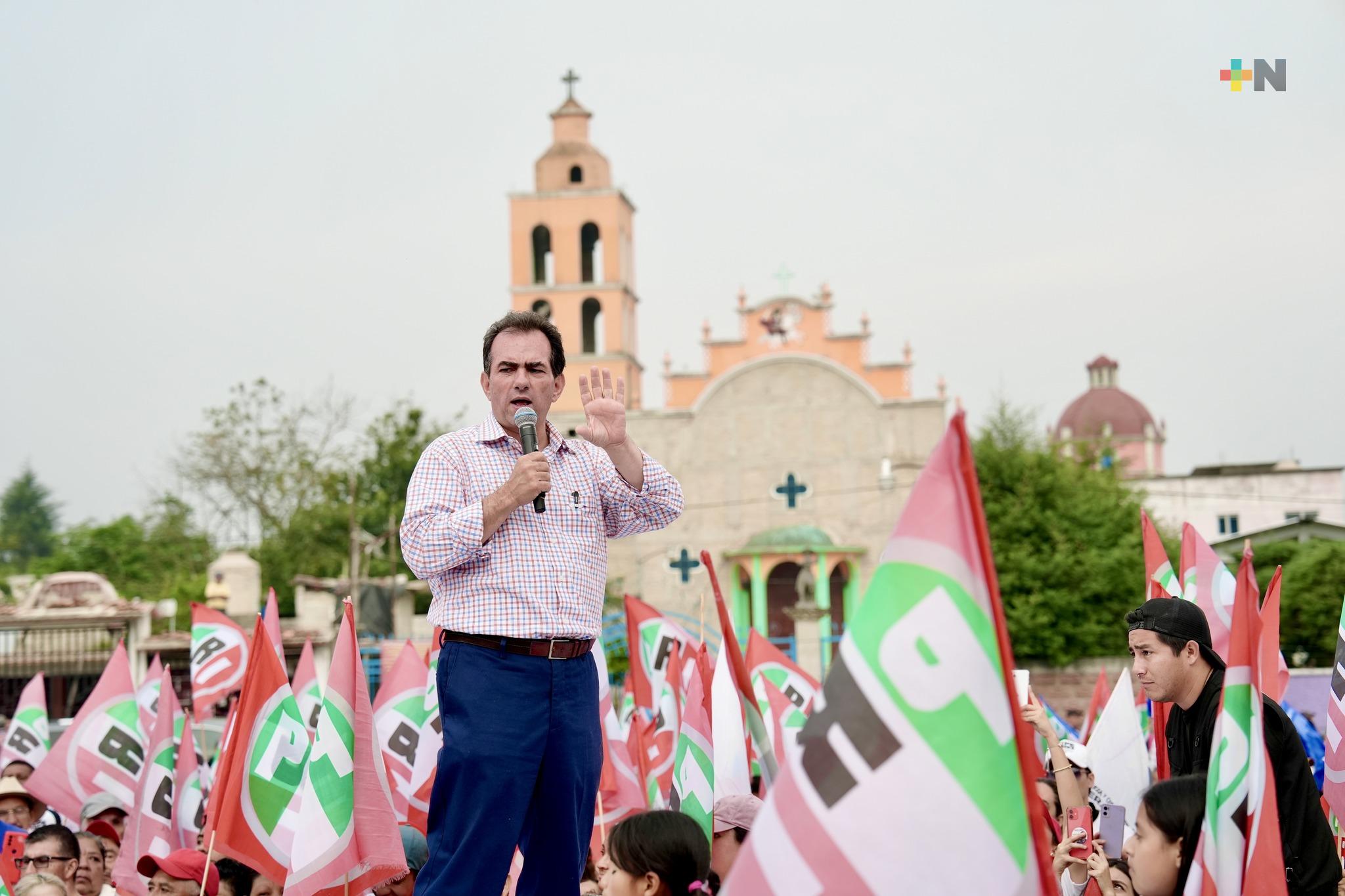 Queremos igualdad en Veracruz, promete José Francisco Yunes