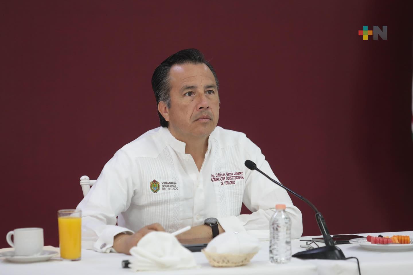 Veracruz cada vez es más seguro: Cuitláhuac García