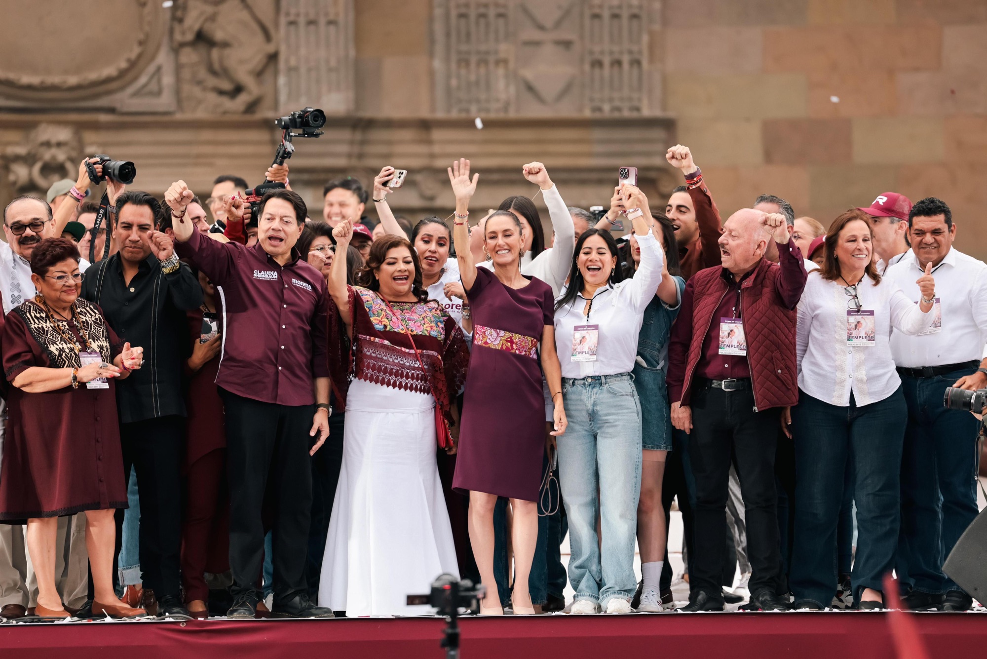 Acompaña Rocío Nahle a Claudia Sheinbaum en cierre de campaña