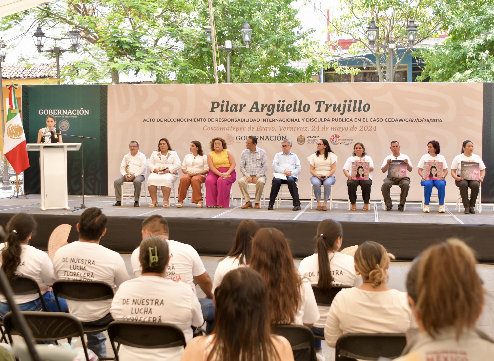 FGE participa en reconocimiento de responsabilidad internacional y disculpa pública para Pilar Argüello Trujillo