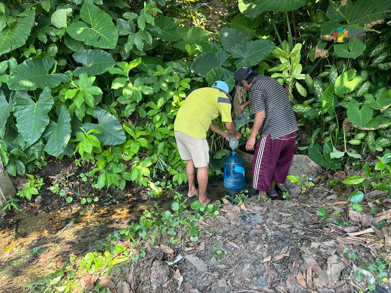 Cuerpos de agua naturales de Coatza ayudan a mitigar falta del líquido por estiaje