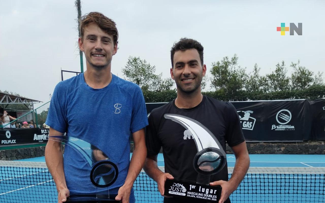 Alan Rubio y Noah Schachter ganan los dobles del Abierto Don Justo