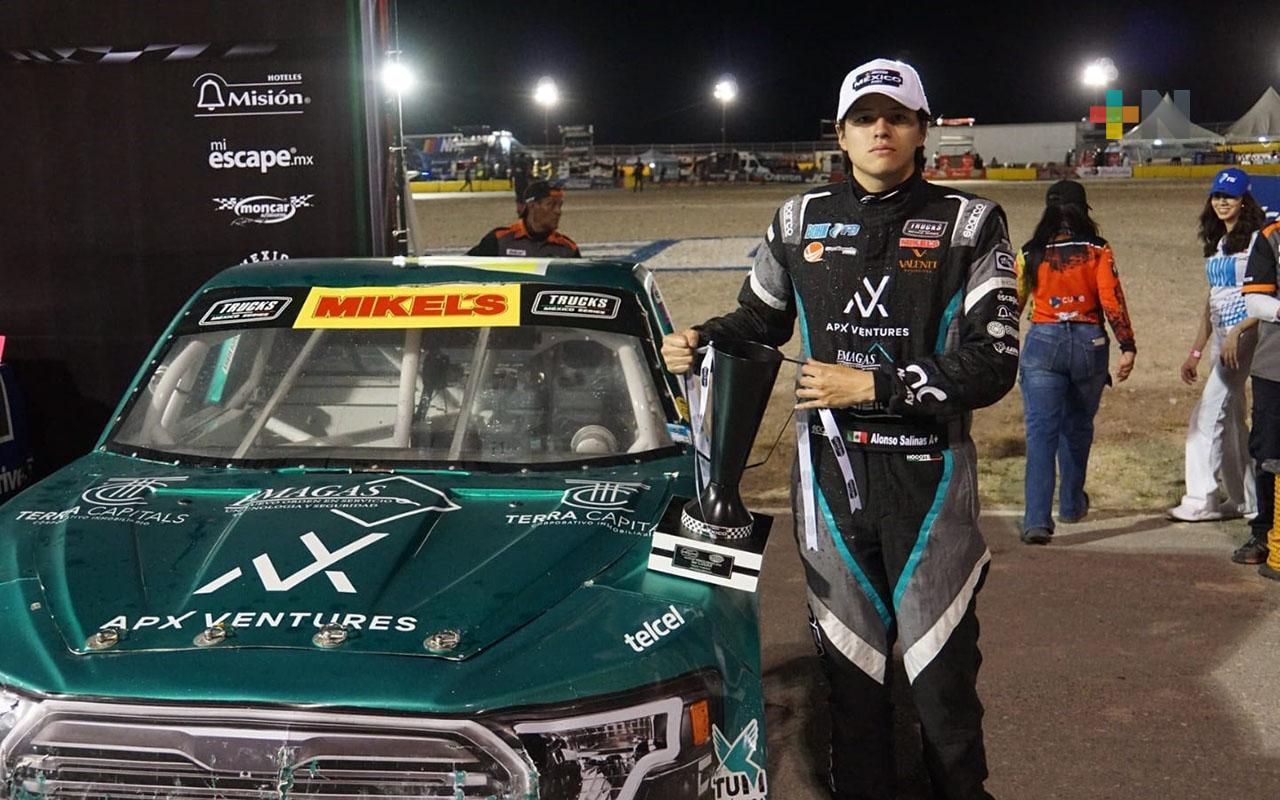 Alonso Salinas logra segundo podio consecutivo en Trucks