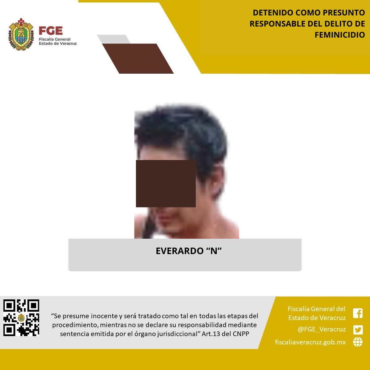 Detenido como presunto responsable de doble feminicidio en Ixhuatlán del Café