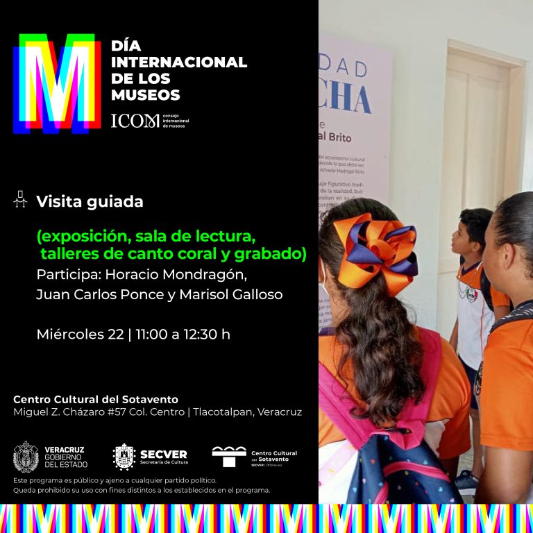 Centro Cultural del Sotavento invita a visita guiada en conmemoración del Día Internacional de los Museos