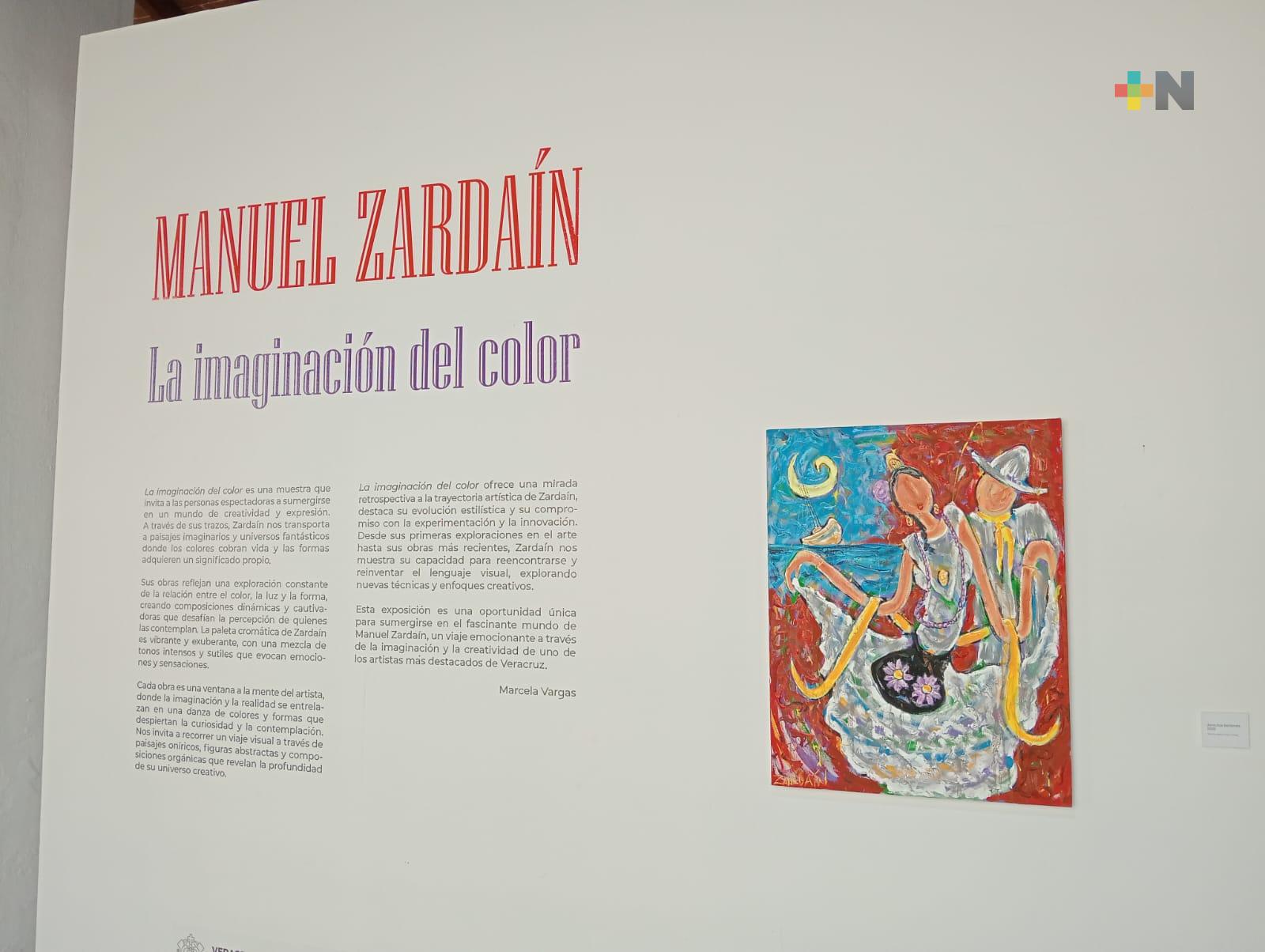 Exposición «La imaginación del color» de Manuel Zardain en centro cultural Atarazanas