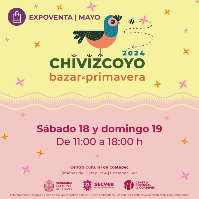 Presenta Secver una nueva edición de “Chivizcoyo bazar” esta primavera