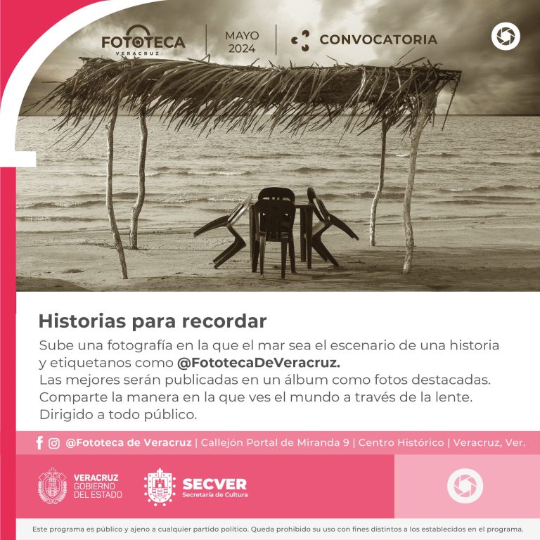 La Fototeca de Veracruz invita a participar en primera convocatoria de “Historias para recordar”