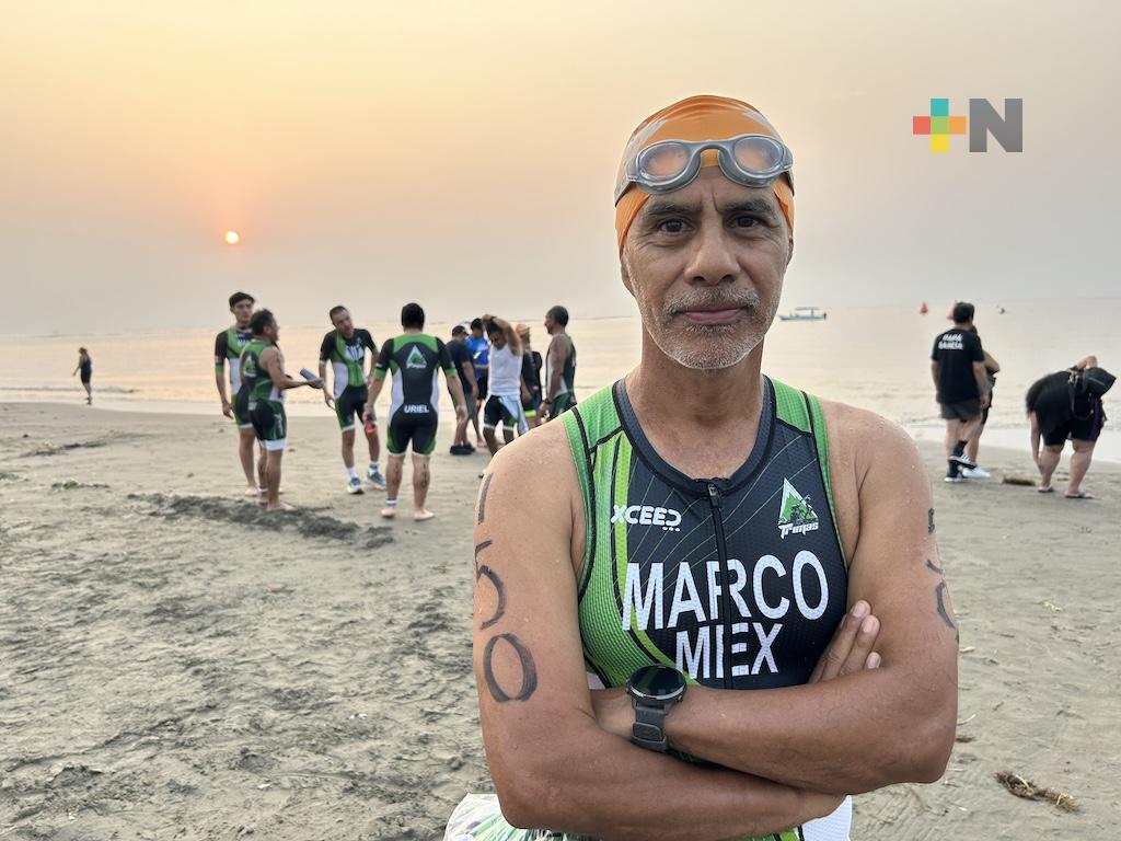 Respaldan triatletas de Veracruz la décima edición del Triatlón Sprint Boca
